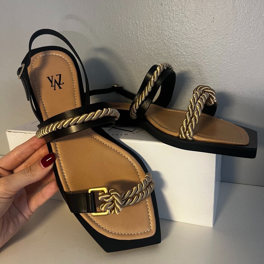 MYYAZ EPHE Sandals (BLACK GOLD) Size 42
